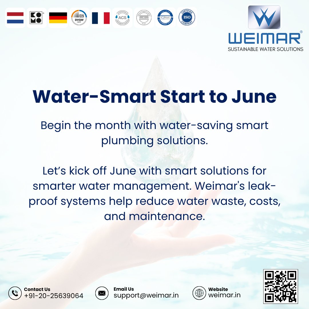 weimarindiallp's tweet image. Smarter plumbing starts here.
Weimar’s leak-proof systems are engineered to reduce water waste, cut maintenance costs, and deliver long-term performance.

✅ Durable
✅ Efficient
✅ Tested for Indian conditions

#ModernPlumbing #WeimarSolutions #FlexiblePlumbing