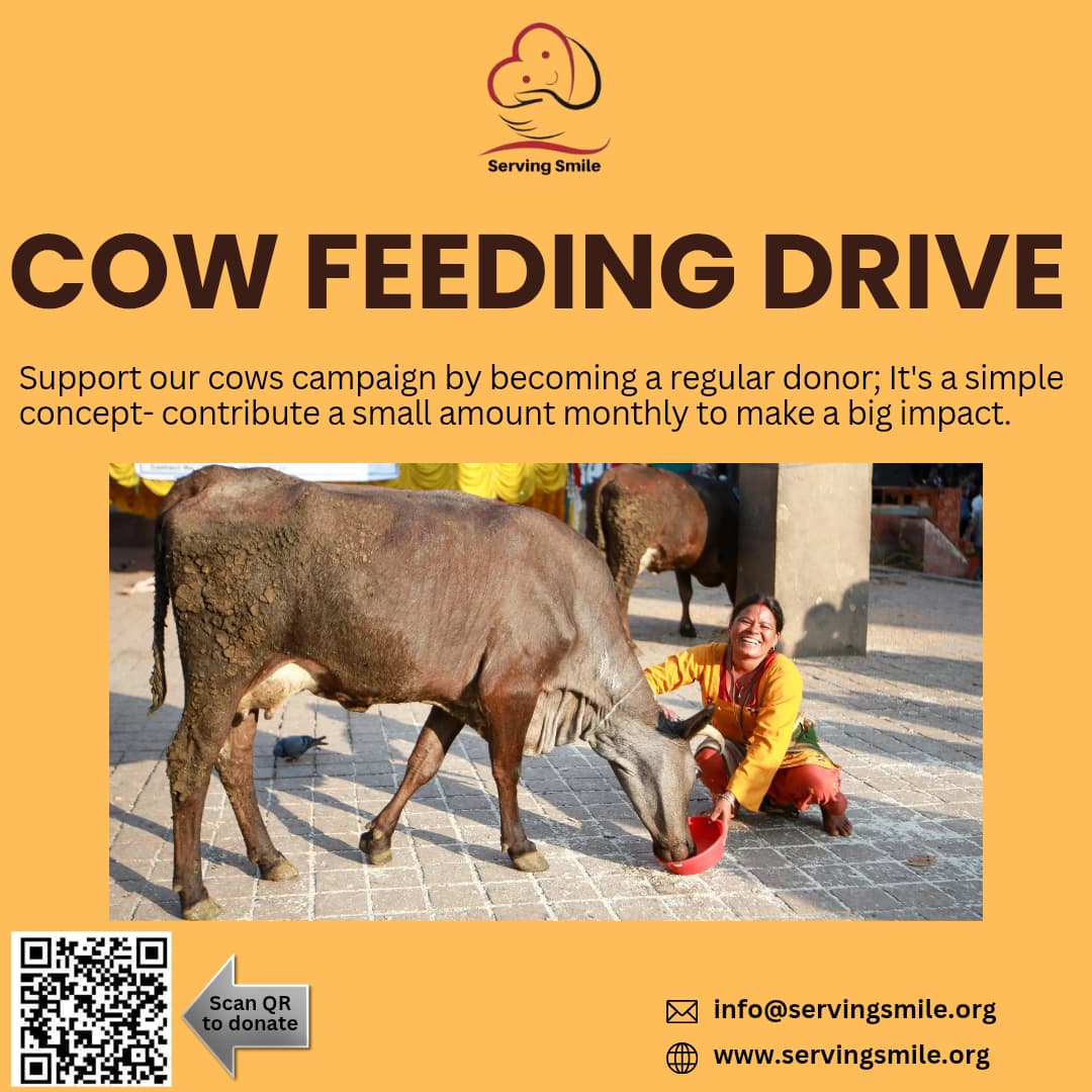 ServingSmileNGO's tweet photo. Every bowl of food brings a smile โ not just to our cows, but to the hearts that care for them. Let's serve smiles together.
Join now! Support cows. ๐ฎโค๏ธ
#ServeSmiles #CowFeedingDrive #SupportCows #DonateForACause #CompassionInAction #AnimalWelfare #MonthlyGiving #GauSeva https://t.co/h7ii8llVp2