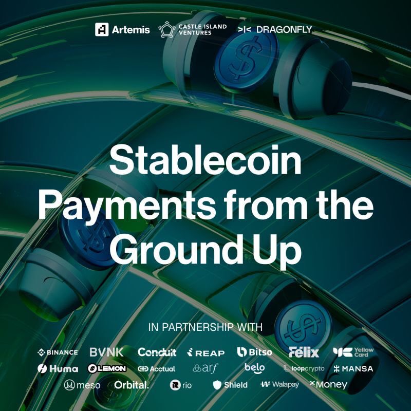 <a href="/OrbitalFinance/">Orbital</a> was proud to contribute to the latest report by <a href="/artemis/">Artemis</a>, Castle Island Ventures, and Dragonfly: Stablecoin Payments from the Ground Up.

We’re still early in the B2B stablecoin payment cycle—but the acceleration is undeniable. Annualised B2B volume from the