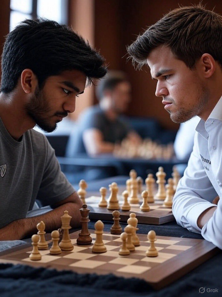 You would have seen how the match turned out between Gukesh and Carlsen a few days ago.

Play today’s Sequence to arrange how the top chess players rank currently.

Play : pinkpaperplay.in/games/sequence…

#chess #Gukesh #carlsen #GukeshvsCarlsen #news #games

(Image is an illustration