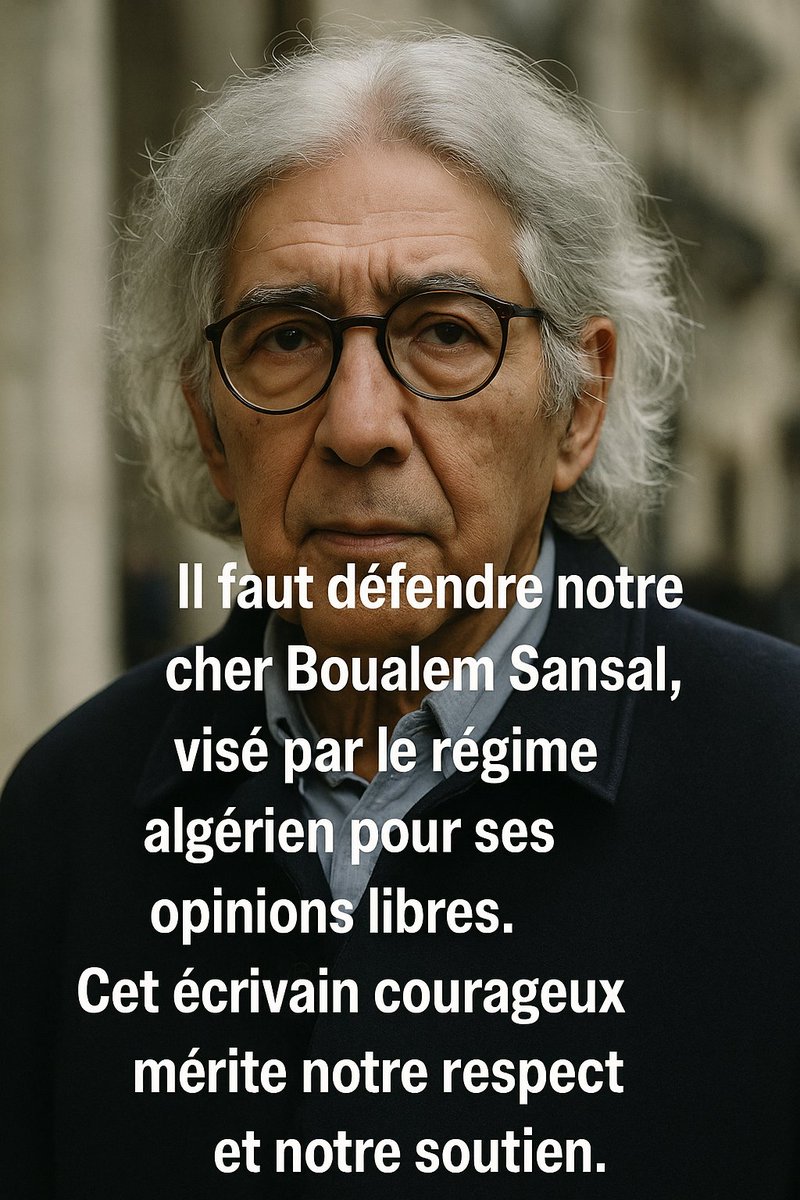 ramzirayan75's tweet image. Sansal est victime d’un régime qui étouffe les voix libres. Ne baissons pas les bras. Chaque geste de solidarité est un acte de résistance. Restons mobilisés jusqu’à sa libération. #LibérezSansal #Justice