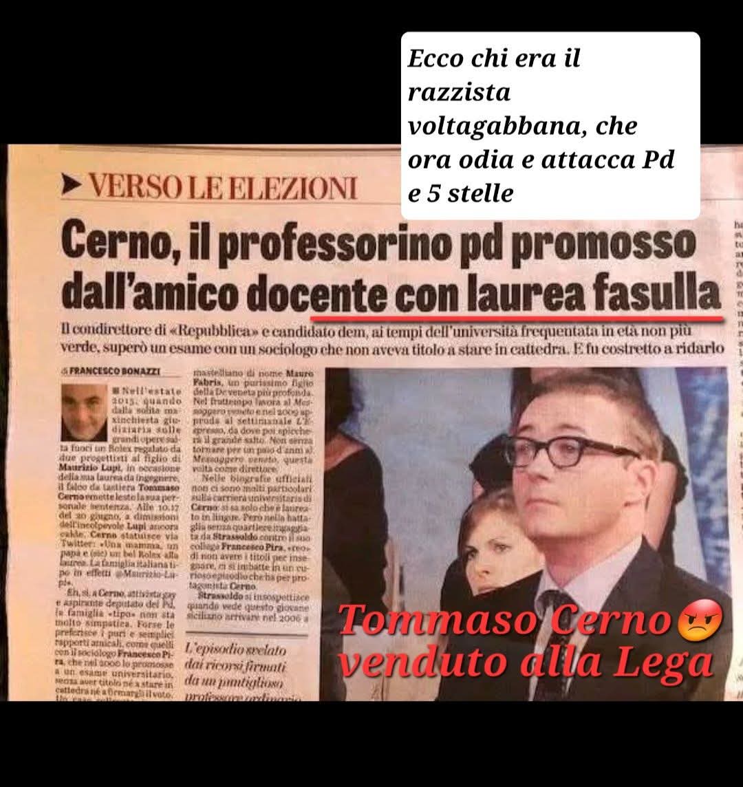 🤣🤣🤣🤣🤣ma a destra,ci sarà qualcuno con una vera laurea 🤔🤣🤣🤣