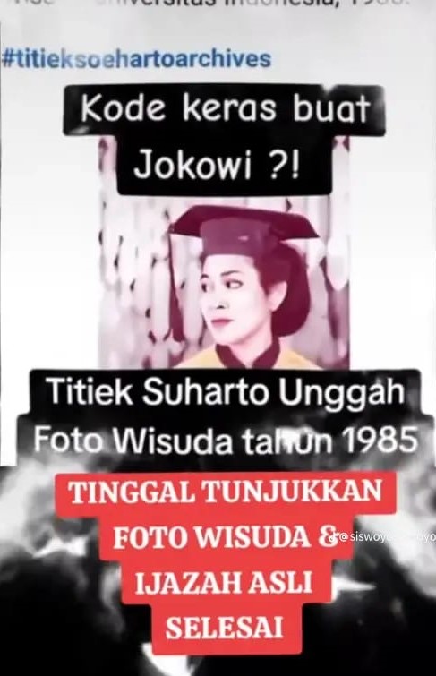 alisyarief's tweet photo. Dalam dunia diplomasi menggunakan Bros saja - adalah signal kepada lawan bicara. Tetapi tokoh Golkar ini - terang2am memosting poto saat wisuda. Ini pesan politik yang jelas dan tajam menusuk https://t.co/PitGpPXLZx