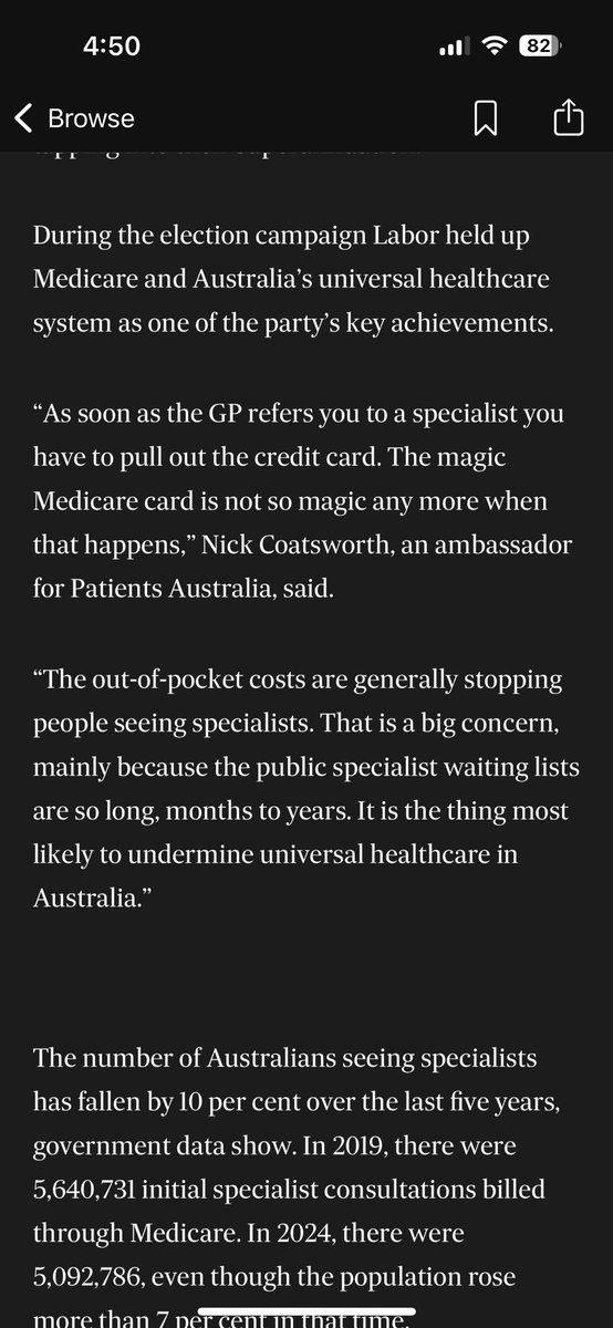 The Magic Medicare Card is not so magic anymore once a GP refers you to a specialist.
