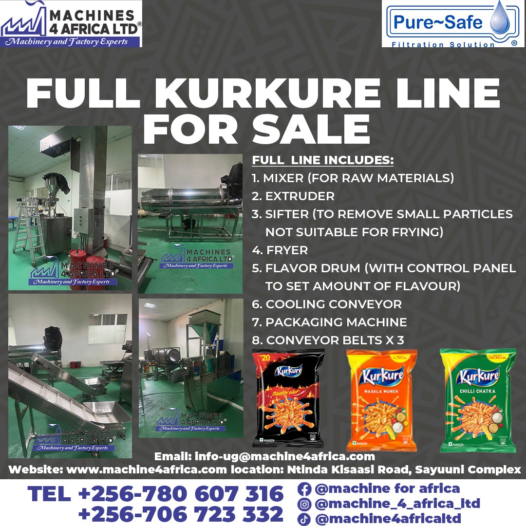 4Machine25179's tweet image. 🔥 Big Deal Alert! Machine 4 Africa now has a Kurkure production line on SALE! 🚀 Boost your snack game with high-performance machinery at unbeatable prices. DM us to grab this opportunity! 🇿🍟 #SnackMachine #KurkureLine #Machine4Africa #FoodProcessing&quot;