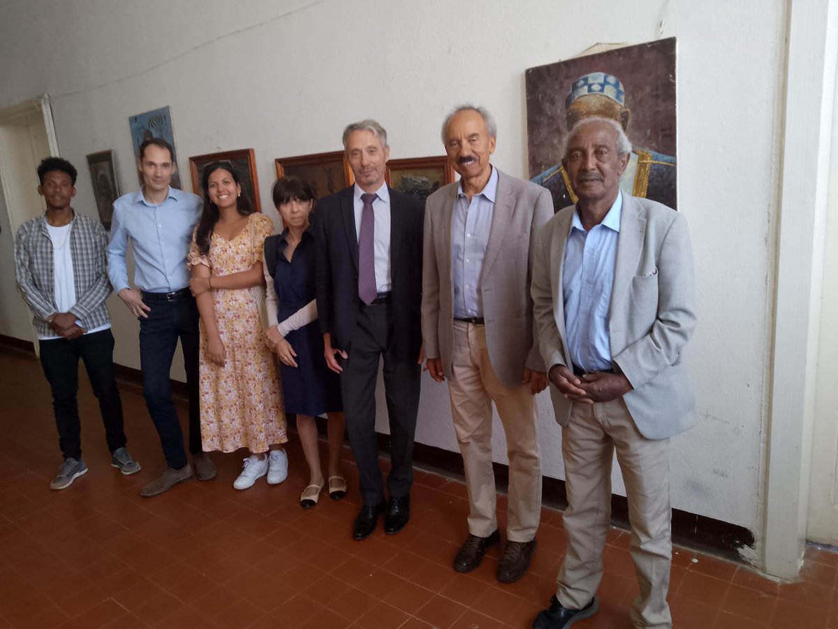 With the Director of the National Museum, Dr. Libsekal, and the Head of Public Relations, Mr. Hailé: a souvenir of the visit <a href="/FranceinEritrea/">French Embassy in Eritrea</a>