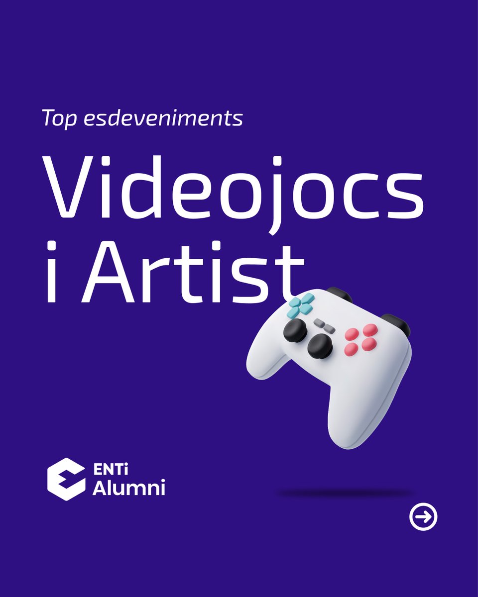 ENTIAlumni's tweet image. 🎮 El món dels videojocs no s’atura!
Et portem els esdeveniments clau del juny per créixer, connectar i inspirar-te com a gamer i artista digital. T’apuntes?

#ENTIAlumni #ENTI #Videojocs #Artist