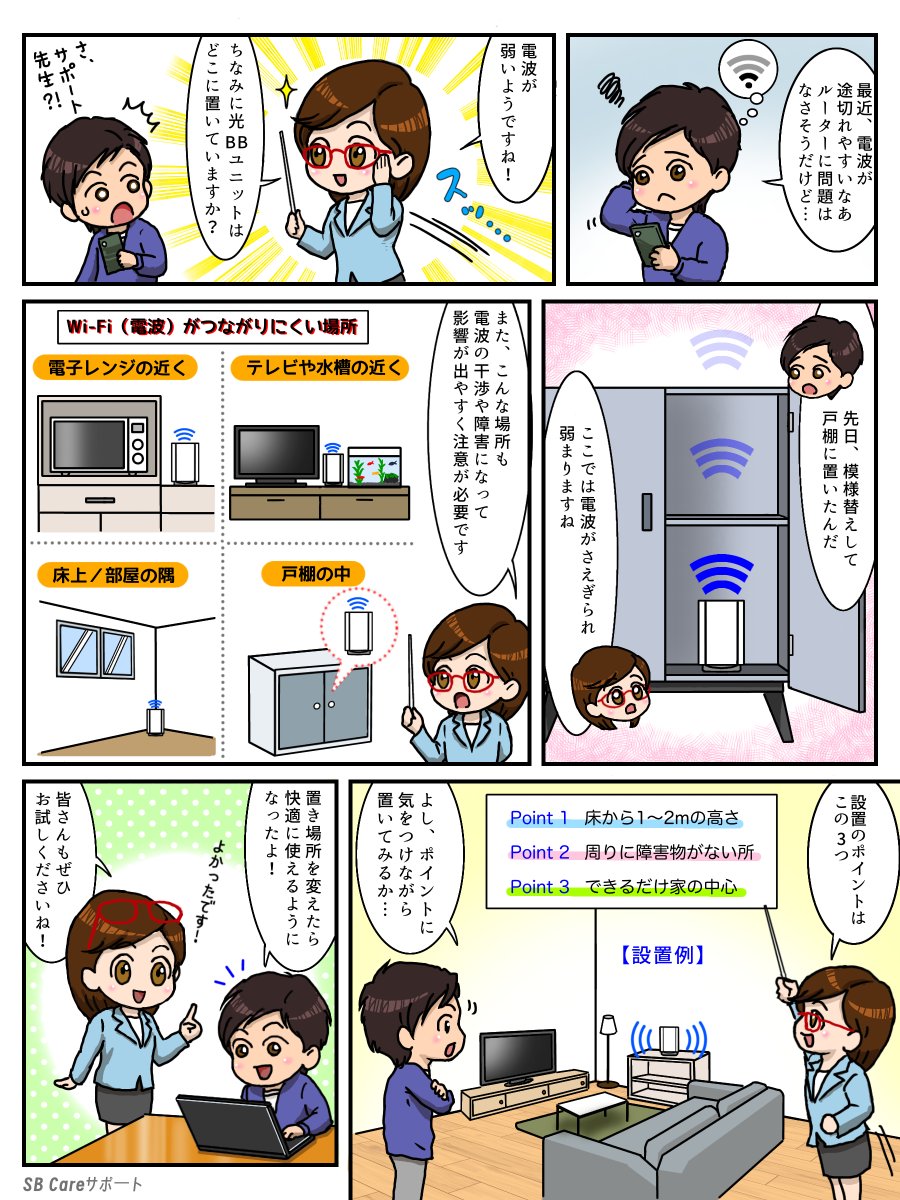 ◇━━━━━━━━━━━━━━◇
　ソフトバンク光のルーターって
　意外と置き場所大事なんですよ✨
◇━━━━━━━━━━━━━━◇

まずは置き場所をチェック🔍
👉ms.spr.ly/6012S9EUk