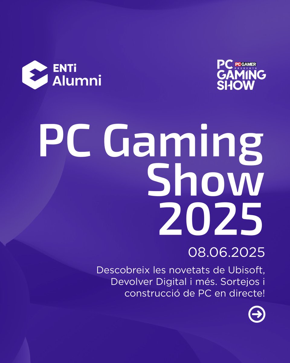 ENTIAlumni's tweet image. 🎮 El món dels videojocs no s’atura!
Et portem els esdeveniments clau del juny per créixer, connectar i inspirar-te com a gamer i artista digital. T’apuntes?

#ENTIAlumni #ENTI #Videojocs #Artist