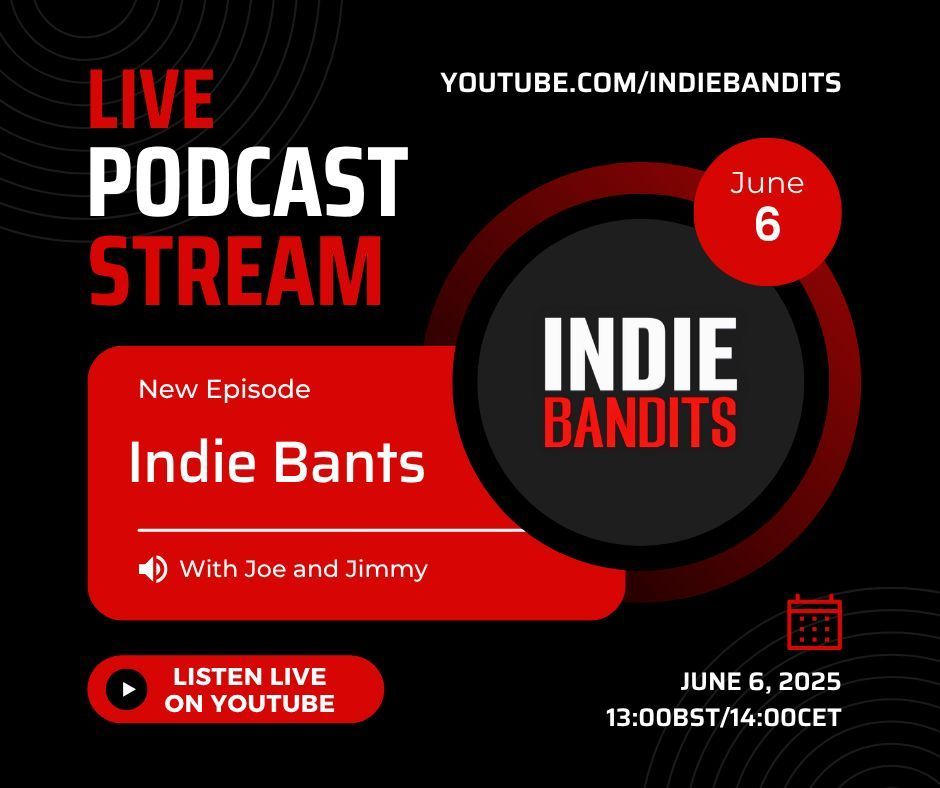 Join us live on X or YouTube this Friday for the live stream of our Indie Bants podcast, where we'll catch up and chat about what we've been playing and the #IndieGames from the community that caught our attention.

See you there!

#CelebrateIndies