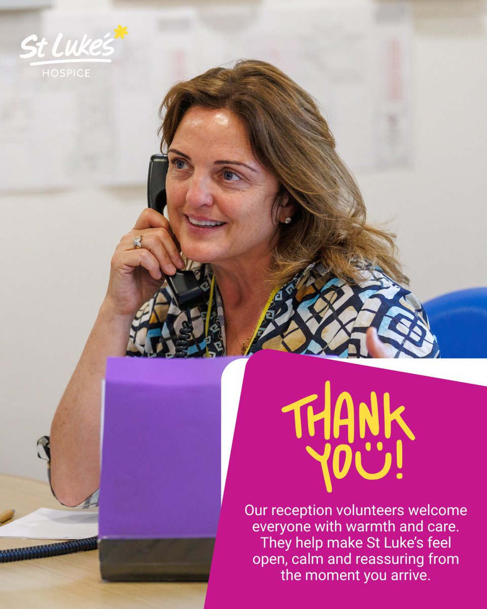 It’s Volunteers’ Week, and today our special thanks go to our reception volunteers. With warmth and calm, they welcome everyone who walks through our doors and help make the Hospice a place of care and reassurance from the very first moment.

A huge thank you to them.