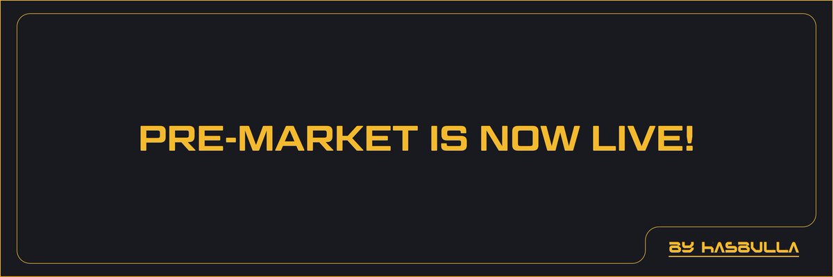 $BULLA pre-market has officially started

0.5% of the supply is live on Aspecta - mint your BuildKey and enter the raffle.

Start now: trade.aspecta.ai/projects/Hasbu…
Lite version: trade.aspecta.ai/lite/projects/…