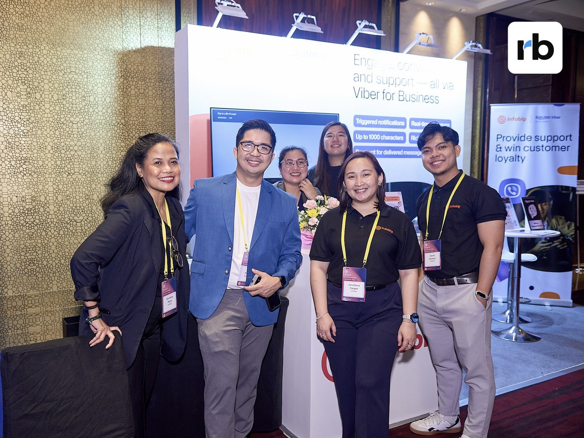 Viber4Business's tweet image. 🤝 With our Platinum partner @Infobip, we joined #RESA in Manila for two days of insights, connections &amp;amp; trendspotting. We showed how businesses can achieve their goals with our solutions &amp;amp; tackled the big question: can personalization and privacy coexist? Thanks @RockbirdMedia!