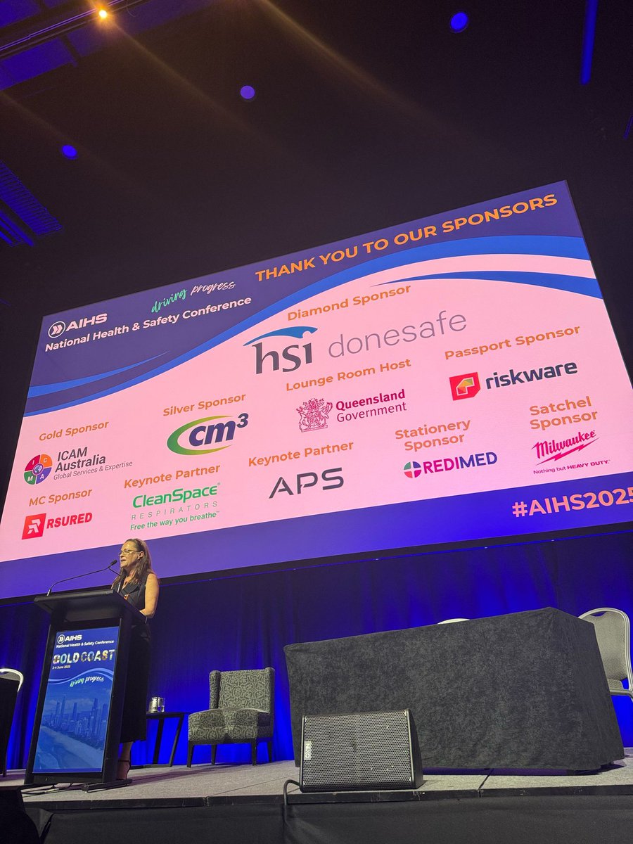 AIHS CEO Julia Whitford has officially closed the 2025 AIHS National Health &amp; Safety Conference. We look forward to seeing you in Adelaide for #AIHS2026!