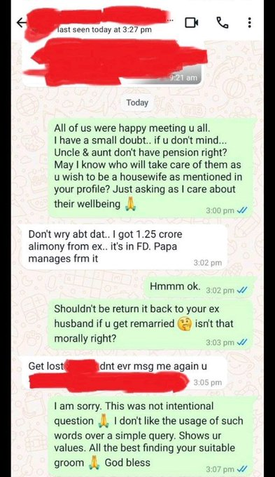 SahodarIndia's tweet image. It's a path they follow.

Marry a rich
⬇️
Get #divorce
⬇️
Took #Alimony
⬇️
Find another man
🔁
Repeat the process