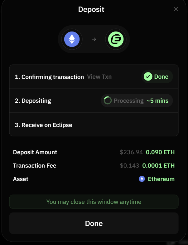 CryptoRage (🐮,🌑) (@bingobango18) on Twitter photo Just used <a href="/EclipseFND/">Eclipse (🐮,🌑)</a> main Bridge to send more ETH to Eclipse network for better liquidity support 🙂
The bridge working flawlessly and smooth thanks to <a href="/EclipseFND/">Eclipse (🐮,🌑)</a> and <a href="/Alucard_eth/">Alucard</a> team 👍 Just used <a href="/EclipseFND/">Eclipse (🐮,🌑)</a> main Bridge to send more ETH to Eclipse network for better liquidity support 🙂
The bridge working flawlessly and smooth thanks to <a href="/EclipseFND/">Eclipse (🐮,🌑)</a> and <a href="/Alucard_eth/">Alucard</a> team 👍