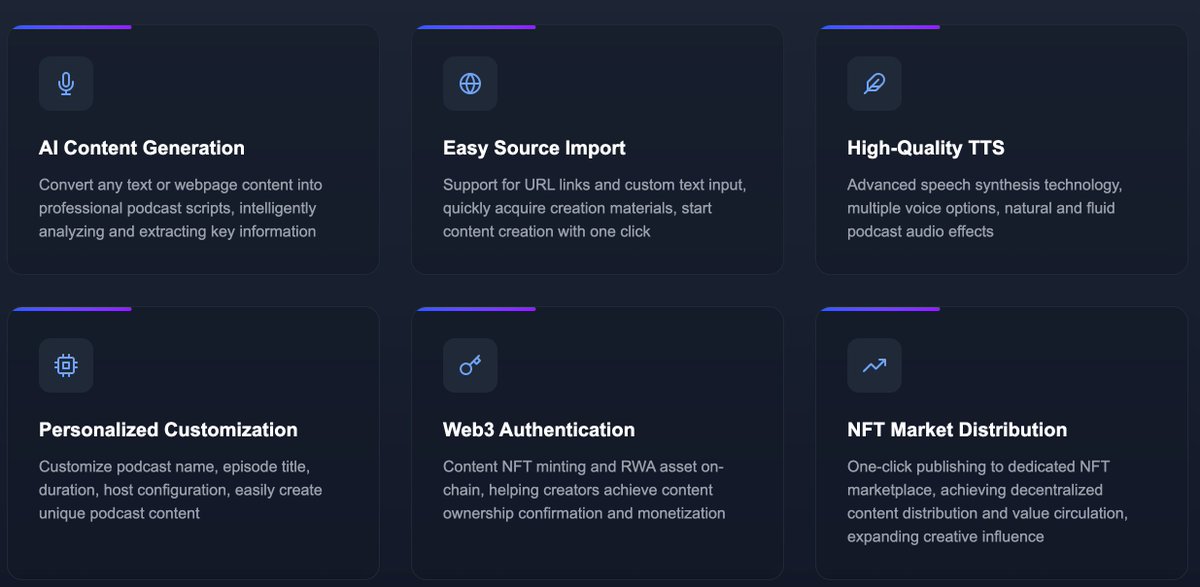 MyNews_AI's tweet photo. 🧵 What is MyNews?

An AI-powered podcast platform designed for Web3 creators.

Here’s what you can do with it 👇 https://t.co/kVDgbg1mzV