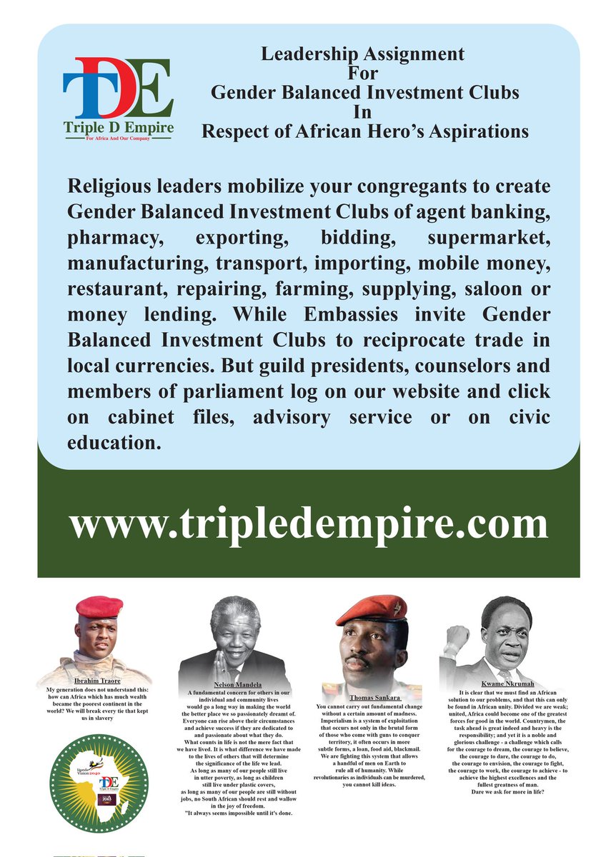 Tripledempire's tweet image. @watotochurch @umsc50plus @ChurchofUganda_ tripledempire.com @HEBobiwine @Julius_S_Malema @PaulKagame