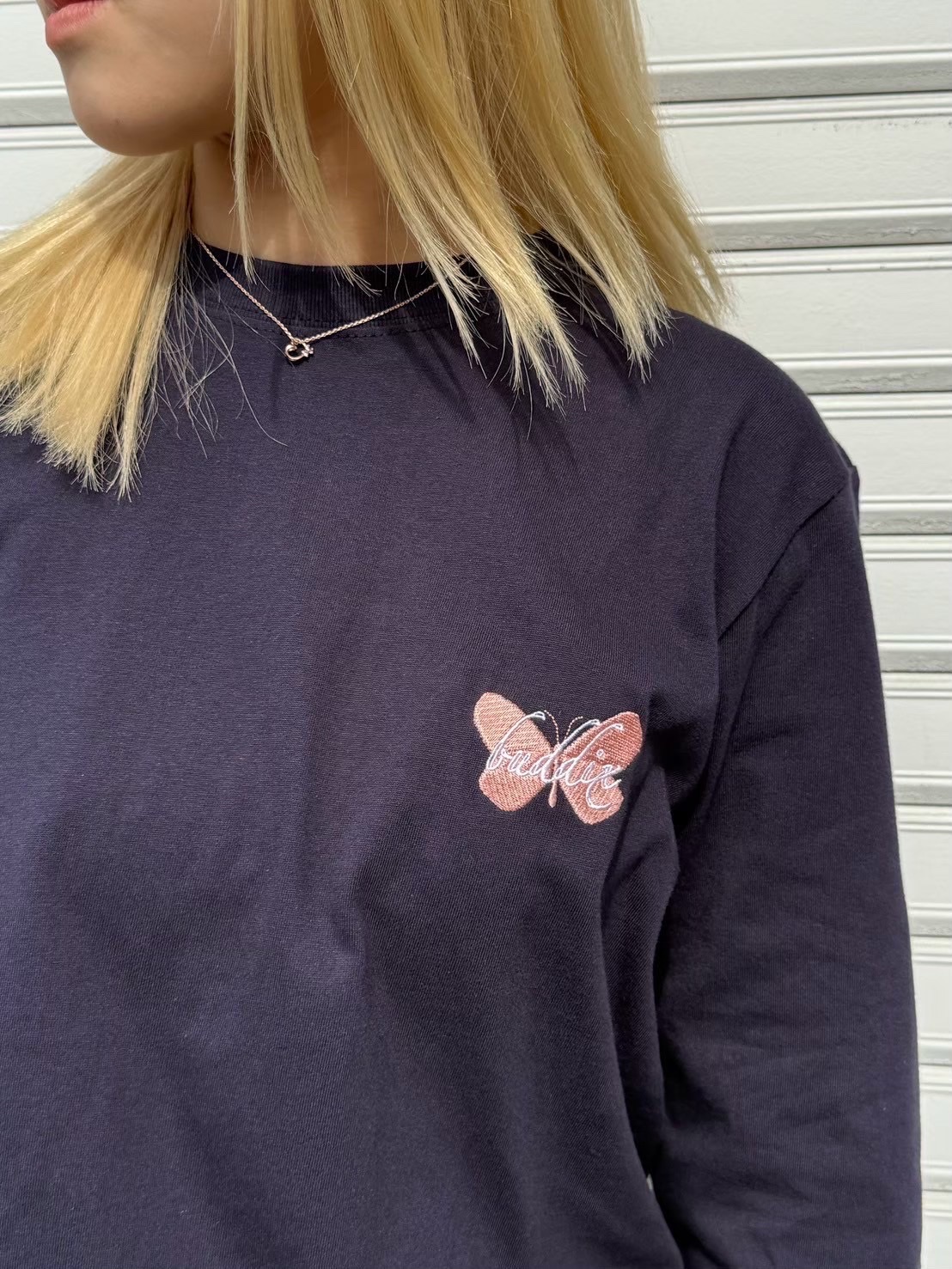 buddix Butterfly Logo EMB LS Tee XLサイズ Butterfly Logo EMB LS Tee | buddix | VERTICAL GARAGE