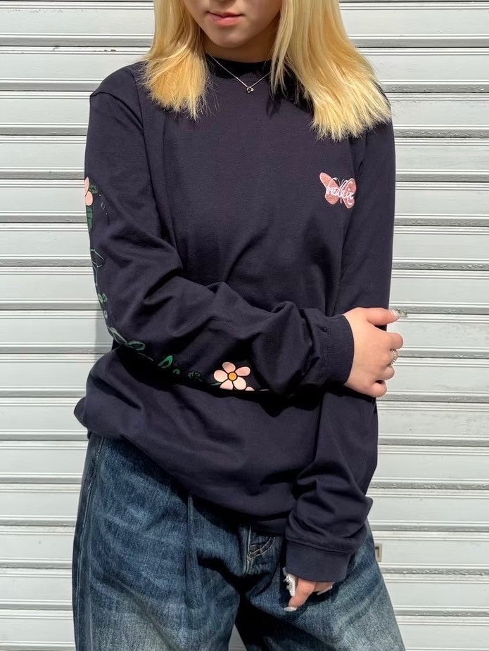 buddix Butterfly Logo EMB LS Tee XLサイズ