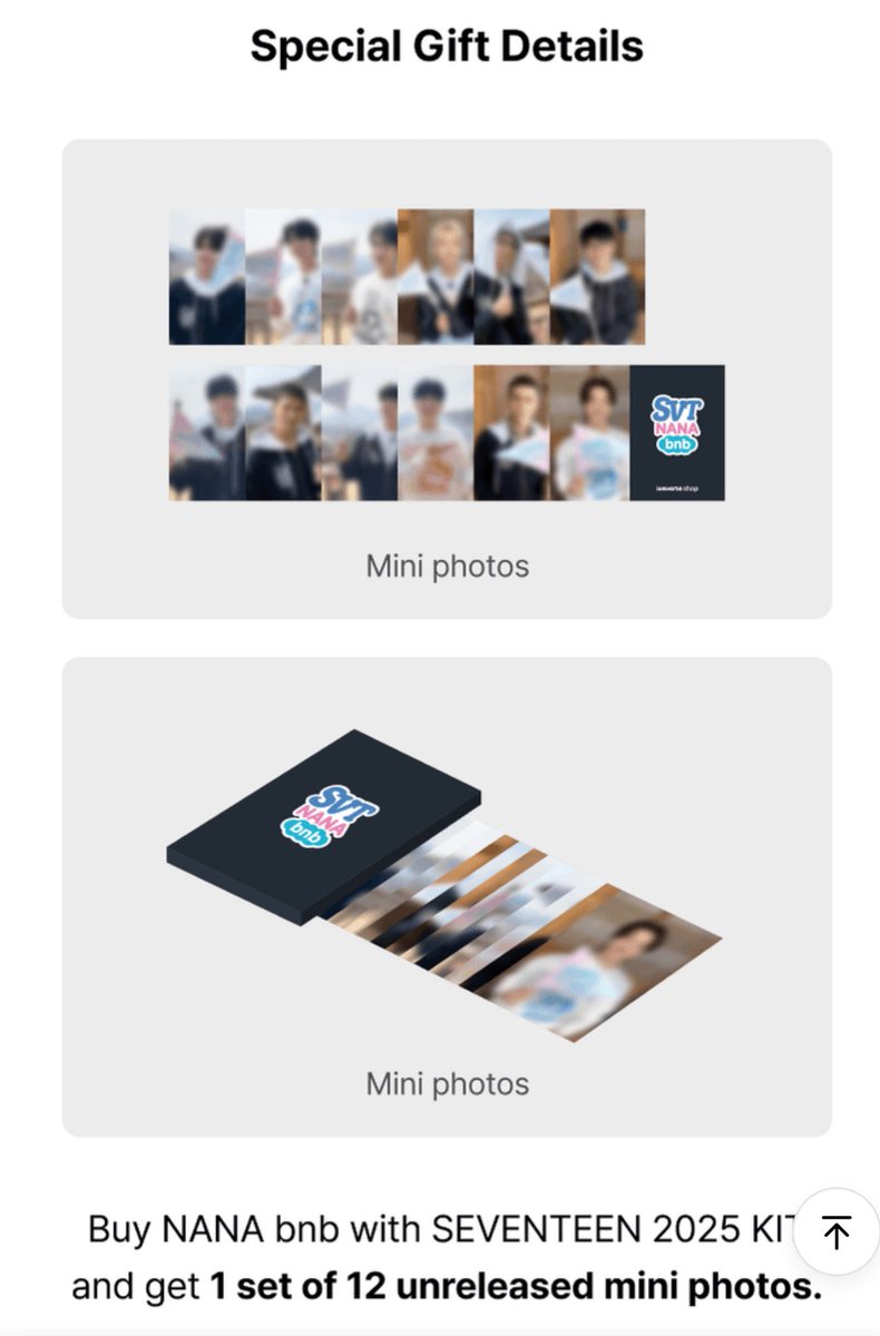 📍Pre-order “NANA bnb with SEVENTEEN 2025 KIT”💖💙
✨รอบแรกกด 5/06 9:00->กดเรื่อยๆจนกว่าสินค้าจะหมด
‼️ได้ของแถมweverseสั่งภายใน 19/06 18:00 น.

💰ราคา 980฿
🚢รวมส่งเรือกลับไทย+ภาษีแล้ว
💕มัดจำได้ 50%
🚚ลทบ40฿/ems60฿/นัดรับสยาม
⚠️สั่งDM🙇‍♀️

#ตลาดนัดสวนแครอท #ตลาดนัดseventeen
