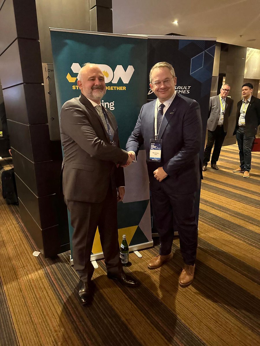 I was at <a href="/Dassault3DS/">Dassault Systèmes</a> Symposium in Melbourne on Digital Engineering.

Digital twins &amp; Digital Engineering are key to faster, better sovereign defence systems.

Thanks for the opportunity to celebrate a great 🇫🇷🇦🇺 success story boosting industry innovation.