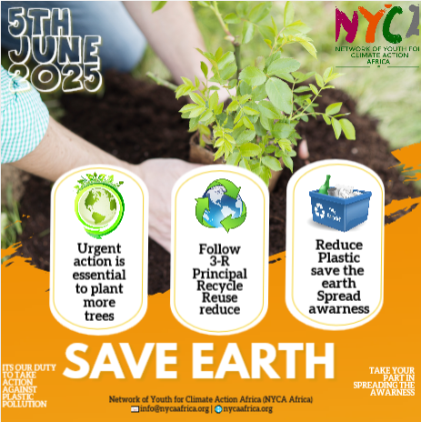 JDebitha's tweet photo. 🌍 On World Environment Day,we join the global call to #endingPlasticPollution.It's time for urgent action rethink our relationship with plastic.Let's empower African youth to drive solutions for a plastic-free continent!#WorldEnvironmentDay #NYCAAfrica #PlasticPollution https://t.co/AzFmEfECfW