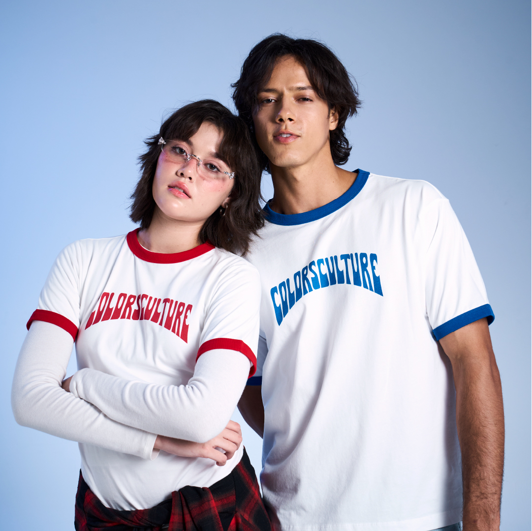 The Colorcurve Ringer Tee
 A classic ringer silhouette made from 100% cotton, with bold contrast trims and our signature arched logo.
 Easy to wear, every day.

Available in Red and Blue.

Be the first to get it — launching exclusively at:
 FOREVER SUMMER – SUMMER DRIZZLE
 📍