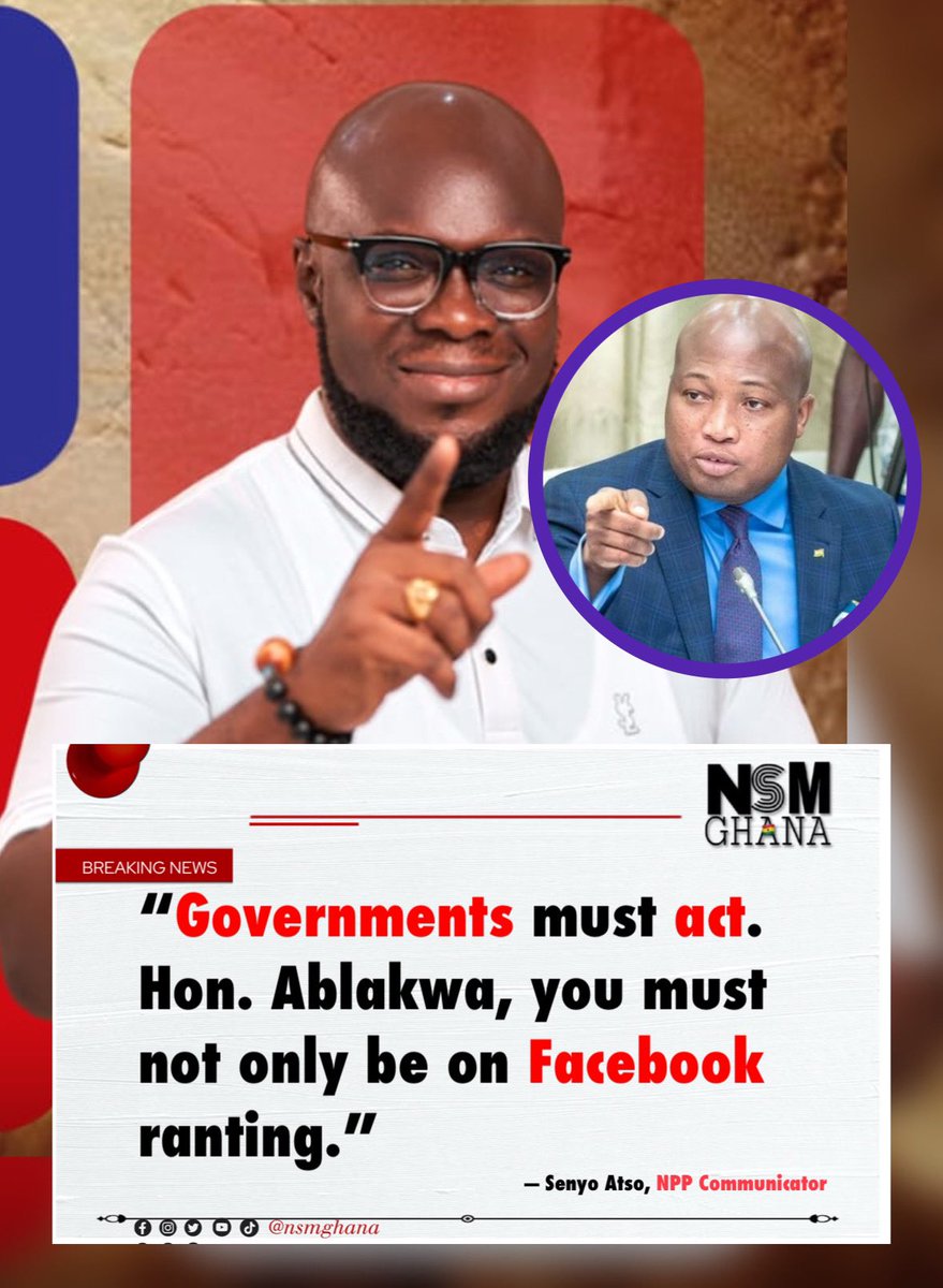 🚨🇬🇭“Governments must act. Hon. Ablakwa, you must not only be on Facebook ranting.”
— Senyo Atso, NPP Communicator, addressing the tidal wave crisis in Ketu South.

#KetuSouth #TidalWaves #SenyoAtso #GhanaPolitics #JoyFMLive #nsmghana
