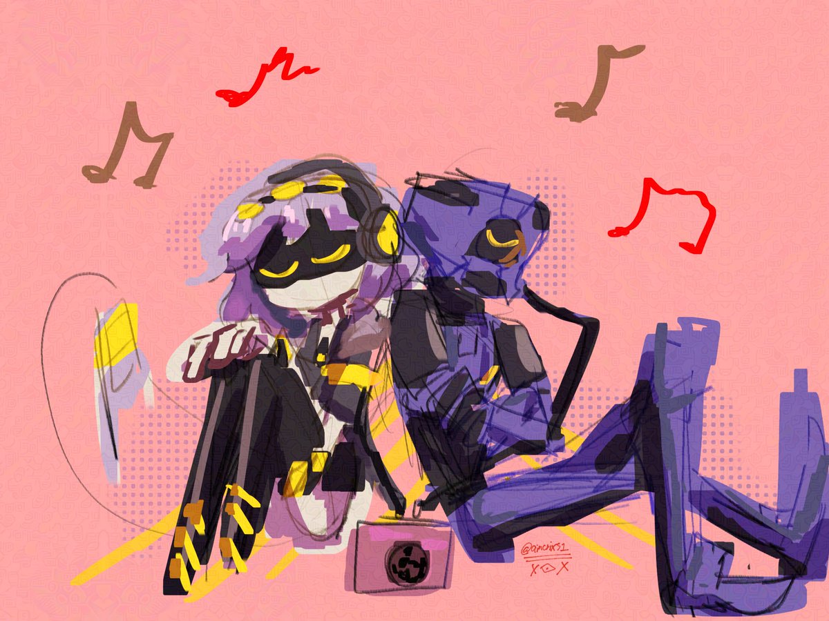 V and V1 listening to music
#murderdrones #ultrakill #crossover