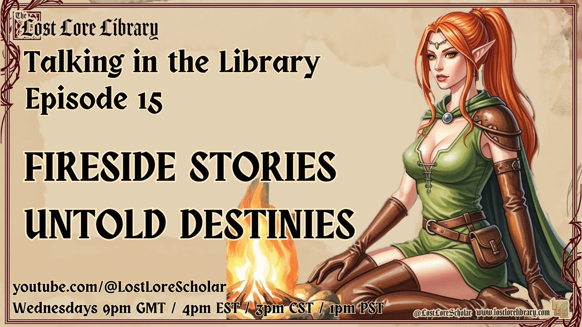 Jack, Lost Lore Scholar (@lostlorescholar) on Twitter photo Jack Pack!
Your mid-week fantasy fix is today at 4pm EST 4th June!
Today's panel:
<a href="/A_DungeonDelver/">TheDungeonDelver</a>
<a href="/WhittersRichard/">Richard Whitters</a>
<a href="/the_runesmith/">Runesmith</a>
<a href="/hill_jowett/">Dean, Foreteller of Destiny</a>
<a href="/GPaperArchitect/">GraphPaperArchitect</a>
Check out the link in the replies and set an alert for when we go live with our campfire tales! Jack Pack!
Your mid-week fantasy fix is today at 4pm EST 4th June!
Today's panel:
<a href="/A_DungeonDelver/">TheDungeonDelver</a>
<a href="/WhittersRichard/">Richard Whitters</a>
<a href="/the_runesmith/">Runesmith</a>
<a href="/hill_jowett/">Dean, Foreteller of Destiny</a>
<a href="/GPaperArchitect/">GraphPaperArchitect</a>
Check out the link in the replies and set an alert for when we go live with our campfire tales!