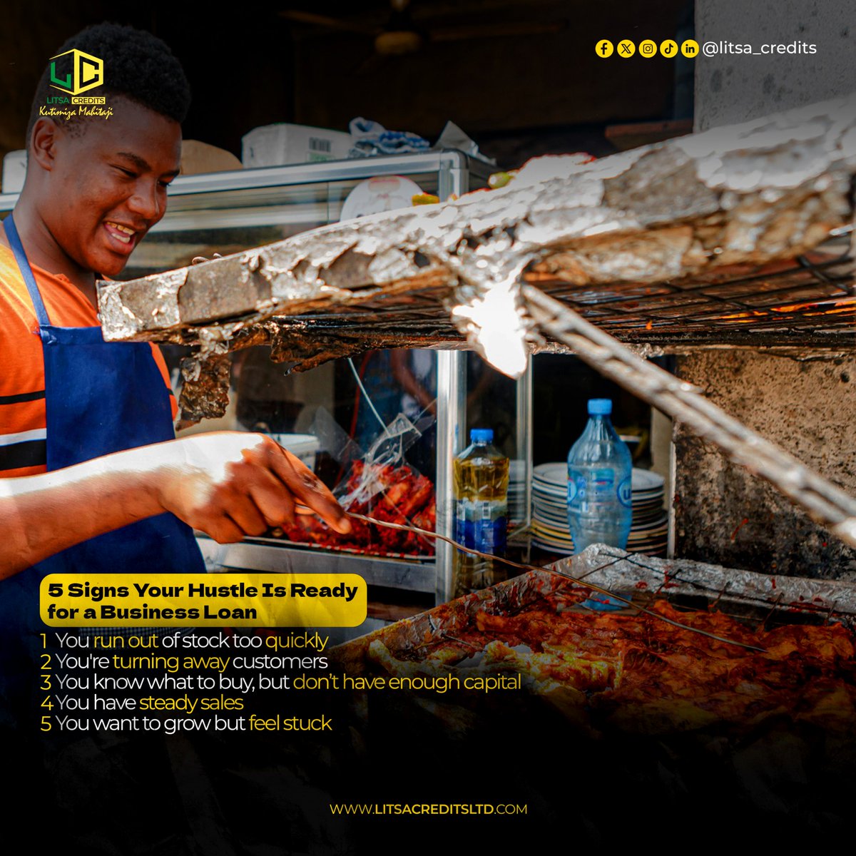 Litsa_Credits's tweet image. 📢 5 Signs Your Hustle Is Ready for a Business Loan 💼 BiasharaTips #HustleSmart #LipaPolePole #KenyaBiz #SmallBusinessKenya #StockUpGrowUp #LoansMadeSimple #HustleCulture254 #FinanceForHustlers #GrowYourBizKE #JipangeNaLoan #SupportLocalBusinesses #BuyNowPayLaterKE