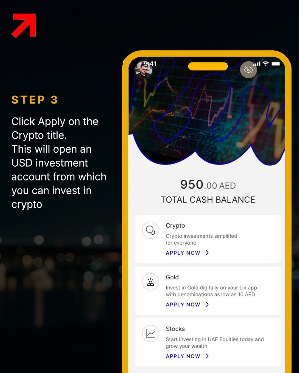 Using the Liv X app to trade in cryptocurrencies can be rewarding in many ways
Download the Liv X app, open your investment account, and you could win a brand-new Tesla Cybertruck and monthly AED 100,000 in prizes! 📲

Powered by Aquanow ME FZE