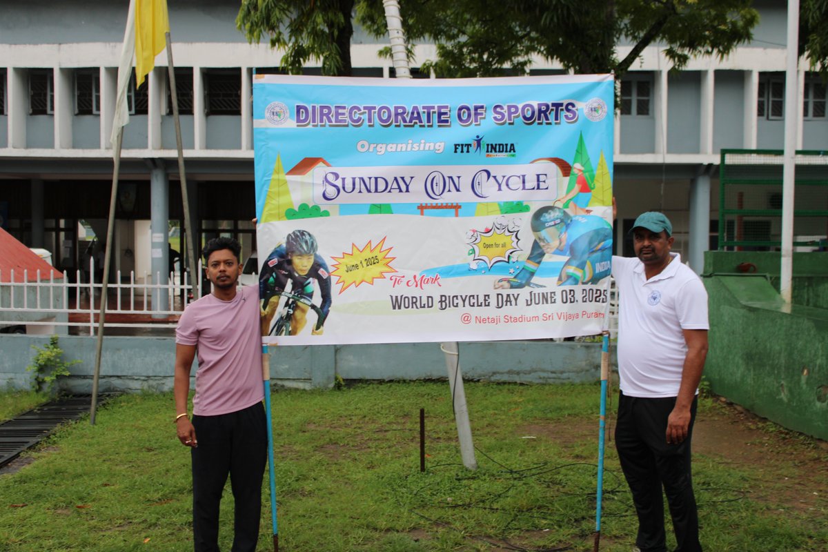 DSYA_ANDAMAN's tweet photo. Sundays on Cycle on 01 June 2025
#WorldBicycleDay2025 #sundaysoncycle #WBD2025 #WBD2025XSOC #Cycle4Bharat #FightObesity #Pedal2Fitness #Pollutionkasolution https://t.co/FYXJhj6ytI