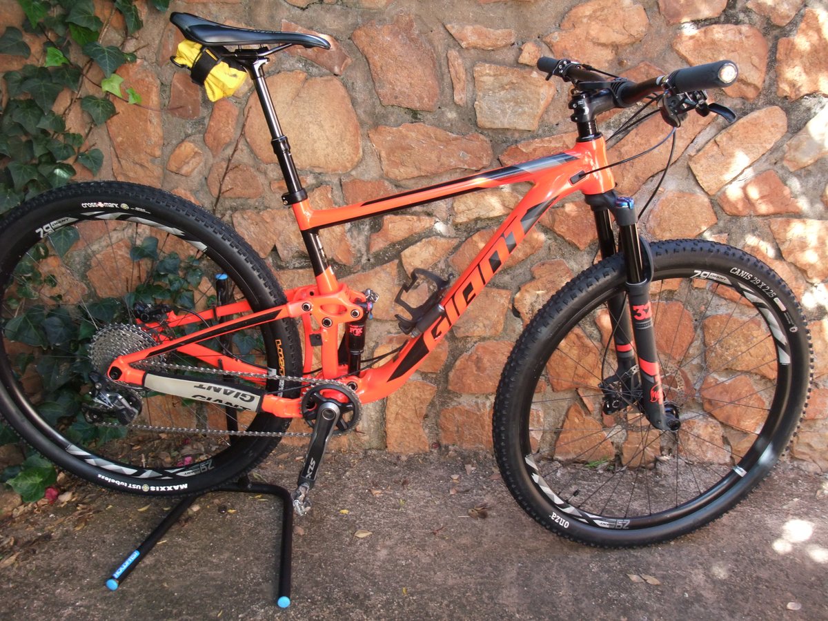 Does anyone else name their bicycles?
Meet Wolfie ... my Giant Anthem. 
After its recent respray and upgrade, the old name Rooikappie just didn't work anymore.