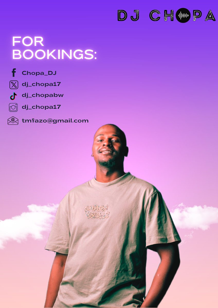 dj_chopa17's tweet image. The weekend is upon us! Hit me up!
Let's curate some Immaculate vibes! 🔥