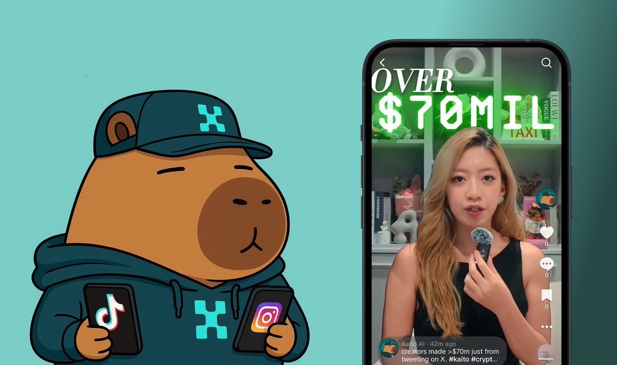 For the first time, we’re seeing mid-tier creator monetization meet dynamic market pricing, all fueled by tokenized data and algo-driven discovery.

Kaito stepping into IG &amp; TikTok is a preview of how creators at every level will earn in the new attention economy. 📈🎥