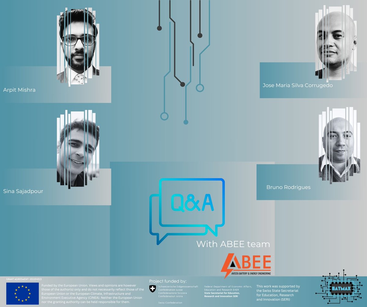 BATMAXprojectEU (@batmaxprojecteu) on Twitter photo 🔋 Introducing the <a href="/AvestaBattery/">Avesta Battery & Energy Engineering</a> team!
Check out the Q&A ⤵️
batmaxproject.eu/introducing-th… 🔋 Introducing the <a href="/AvestaBattery/">Avesta Battery & Energy Engineering</a> team!
Check out the Q&A ⤵️
batmaxproject.eu/introducing-th…