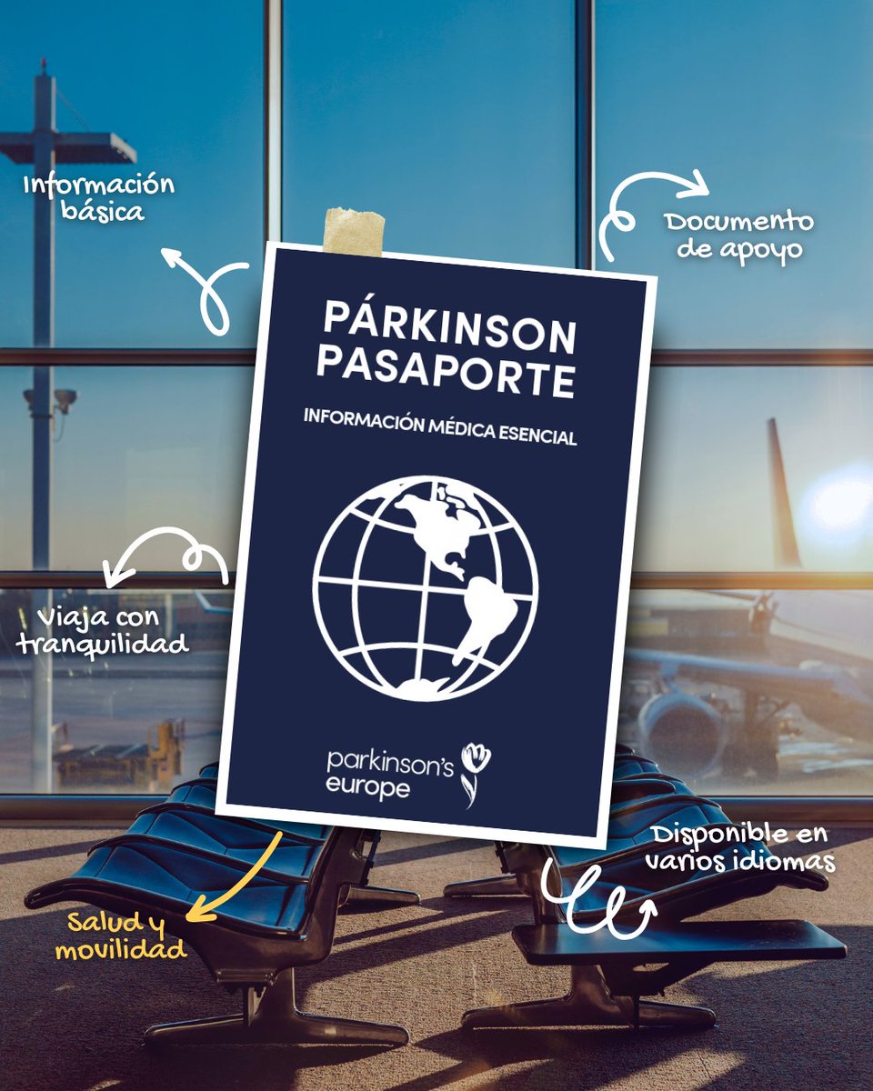 🧳 Parkinson Europa ha creado un Pasaporte de Parkinson: una herramienta gratuita con info médica esencial para ayudarte a viajar con más tranquilidad.

🔗 Más info en la web de <a href="/ParkinsonsEU/">Parkinson's Europe 🌷</a>

bit.ly/45BU34M