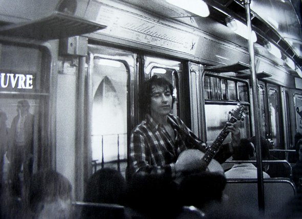 Jorge Manuel, o menino dos anos, hoje de manhã na linha amarela.