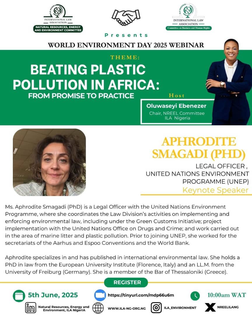 seyiebenezer's tweet image. One Day to Go!!!!  

Join our #WorldEnvironmentDay webinar on “Beating Plastic Pollution in Africa: From Promise to Practice.”

🕒 10am
📍 Virtual
🔗 tinyurl.com/mdp66u6m

Let’s shift from words to action. #WED2025 #PlasticPollution #EnvironmentalJustice #AfricaClimateAction
