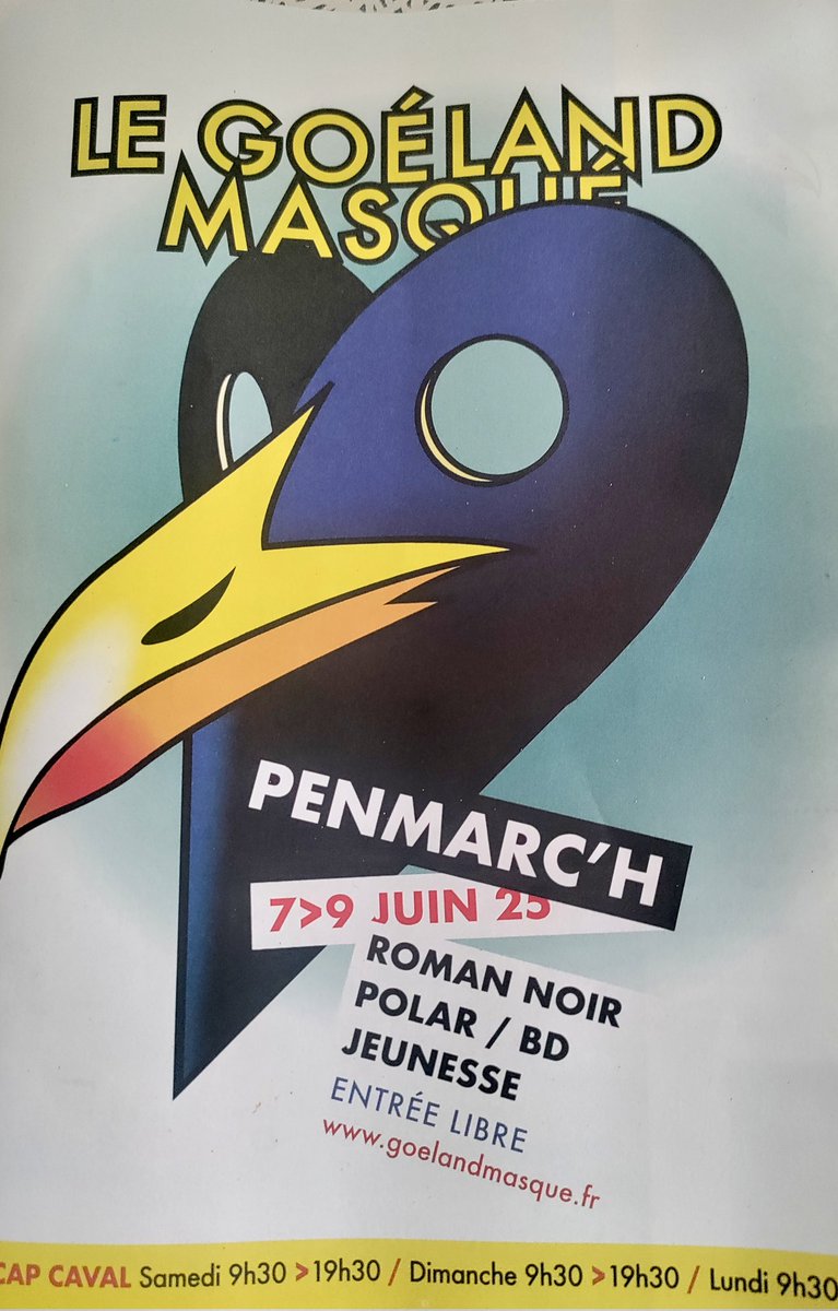 Roulement de tambour: la 23e édition du festival du Goéland Masqué débute ce soir avec la projection de Plus fort que le diable de John Huston, prélude à une fin de semaine foisonnant de rencontres, lectures et ateliers.
A Penmarc'h, noir c'est noir
goelandmasque.fr