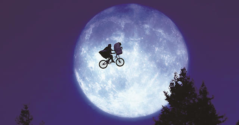 新品 E.T. ET 満月 自転車 落下 スピルバーグ SF映画 ビッグ ロンT 新品 E.T. ET 満月 自転車 落下 スピルバーグ SF映画 ビッグ