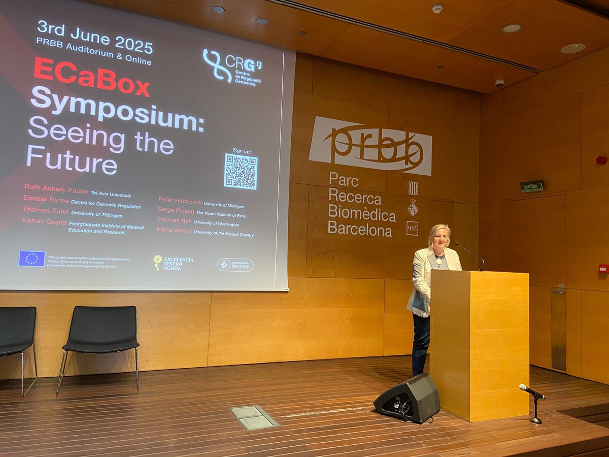 Nuestra asociada numeraria la Dra Elena Vecino participa en Barcelona como representante española en un simposio internacional sobre investigaciones oculares