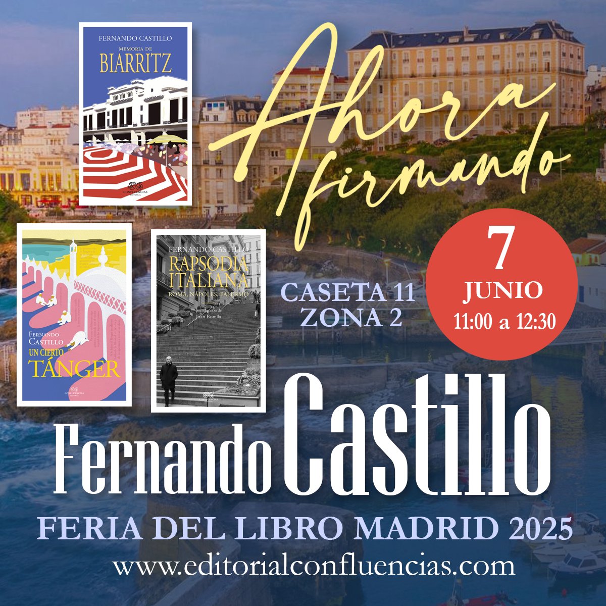 Mañana SÁBADO 7 de 11:00 a 12:30 ¡Te esperamos!
editorialconfluencias.com/producto/memor…