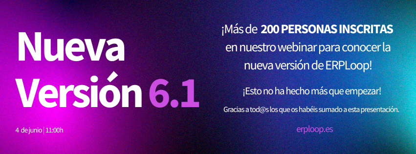 ADISSInforma's tweet image. 🚀 ¡MÁS DE 200 PERSONAS INSCRITAS en nuestro webinar para conocer la nueva versión de #ERPLOOP!
🔧 Versión 6.1
Una actualización diseñada para elevar el rendimiento, mejorar la usabilidad y potenciar la integración del sistema.
#ERPLoop #Versión6_1 #TransformaciónDigital