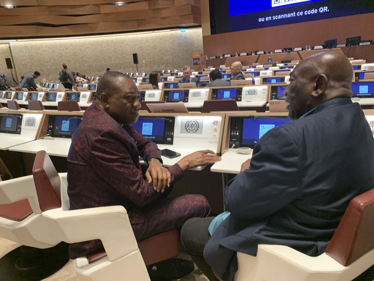 At a sidelined meeting with the Secretary General of the TUC, Comrade Josua Ansah. We both are committed to the wellbeing of the Ghanaian worker. We agreed to be opened in negotiations:  position of workers and government responses.