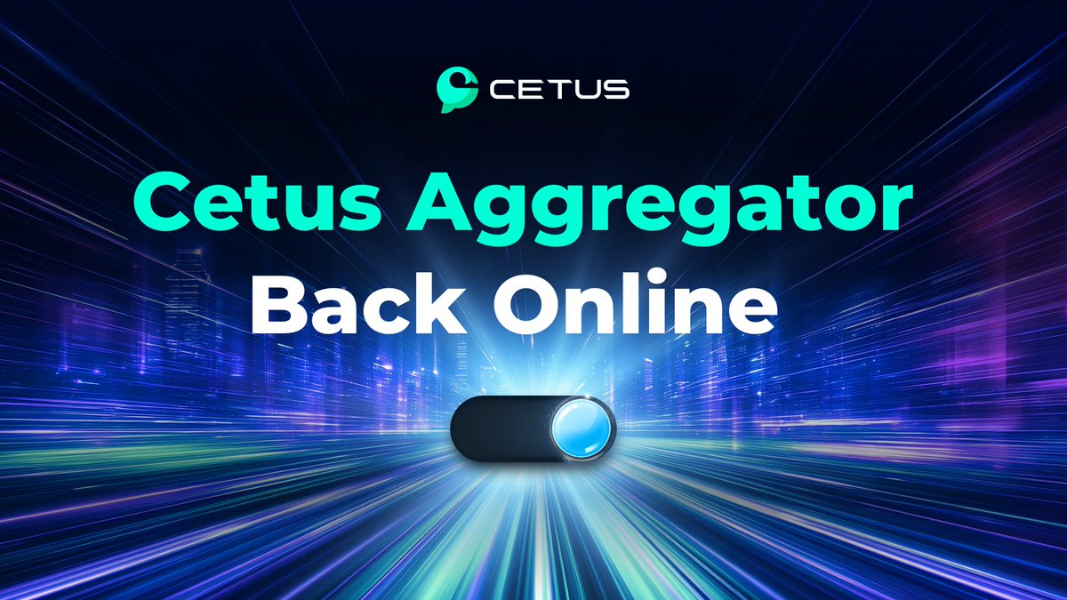 🔥 Cetus Aggregator is Back Online!

Swap with ease and tap into deep liquidity across the Sui ecosystem — right from our UI or through our integration partners.

🔧 Cetus CLMM routes remain temporarily muted, but not for long. A full relaunch is just around the corner — get
