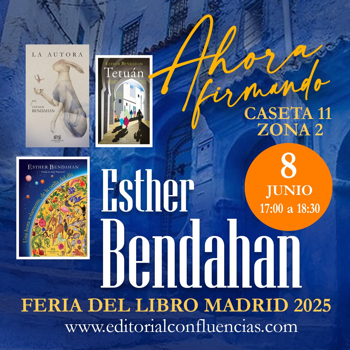 Mañana DOMINGO 8  de 17:00 a 19:30 ¡Te esperamos!
editorialconfluencias.com/producto/la-au…