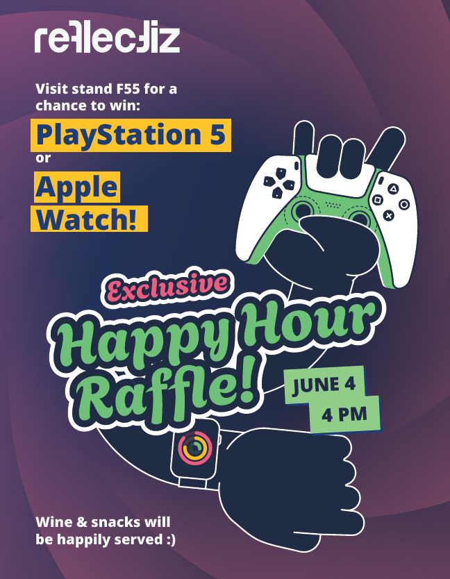☘️Today's the day at the Infosecurity Europe Summit in London! Visit Stand F55 for a special happy hour raffle at 4 PM!  
🥇PlayStation 5
🥈Apple Watch 
Wine and snacks will be served. Don't miss out! 

#happyhourraffle #raffle #infosecraffle #websecurity #reflectiz